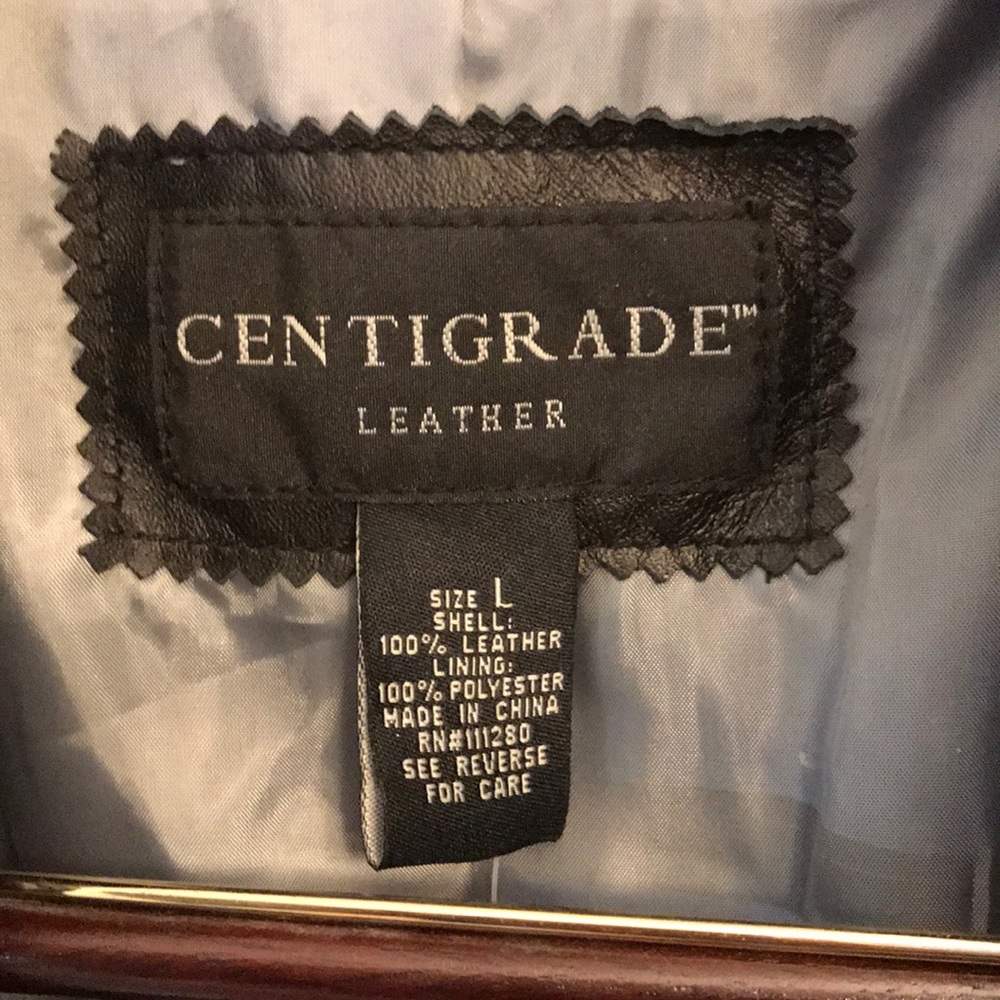 Centigrade Black Leather Jacket - image 3